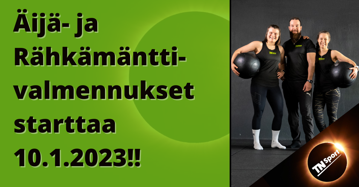 Ilmoittautumien tammikuun valmennuksiin on NYT auki!