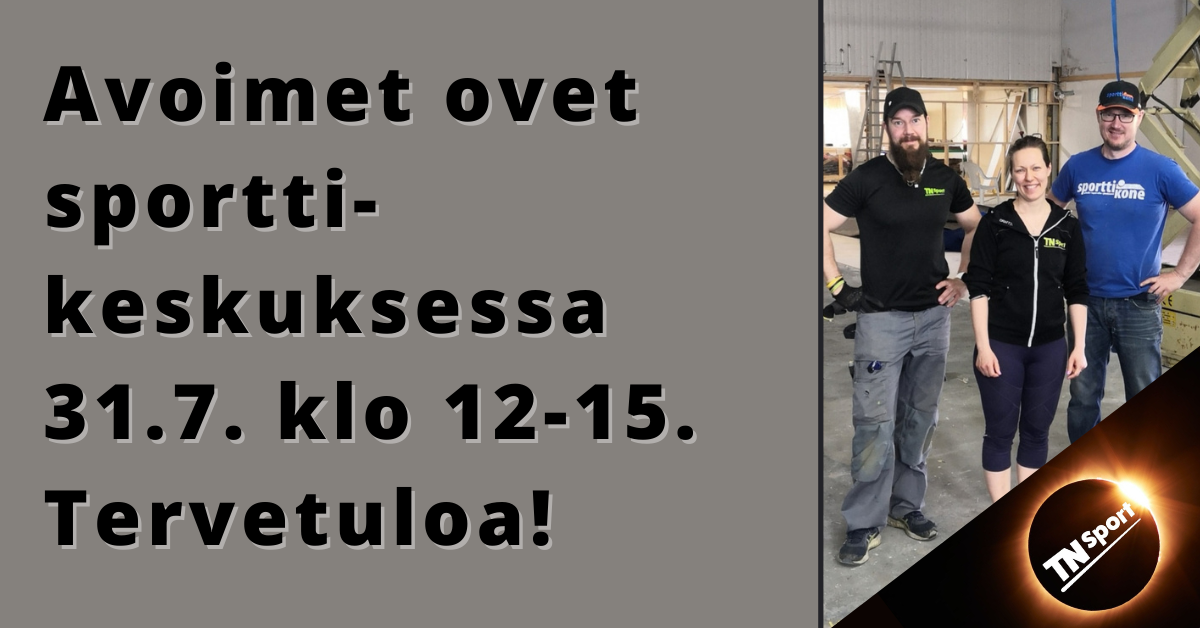 Avoimet ovet uusissa tiloissa su 31.7. klo 12-15
