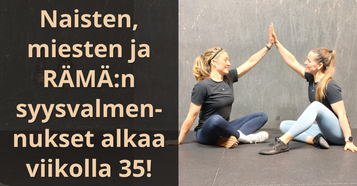 Elokuussa starttaavat valmenukset!